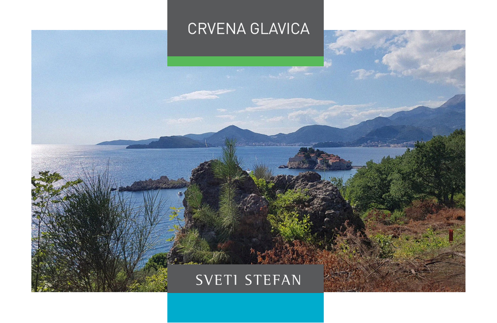 Земельный участок на первой линии с видом на Sveti Stefan